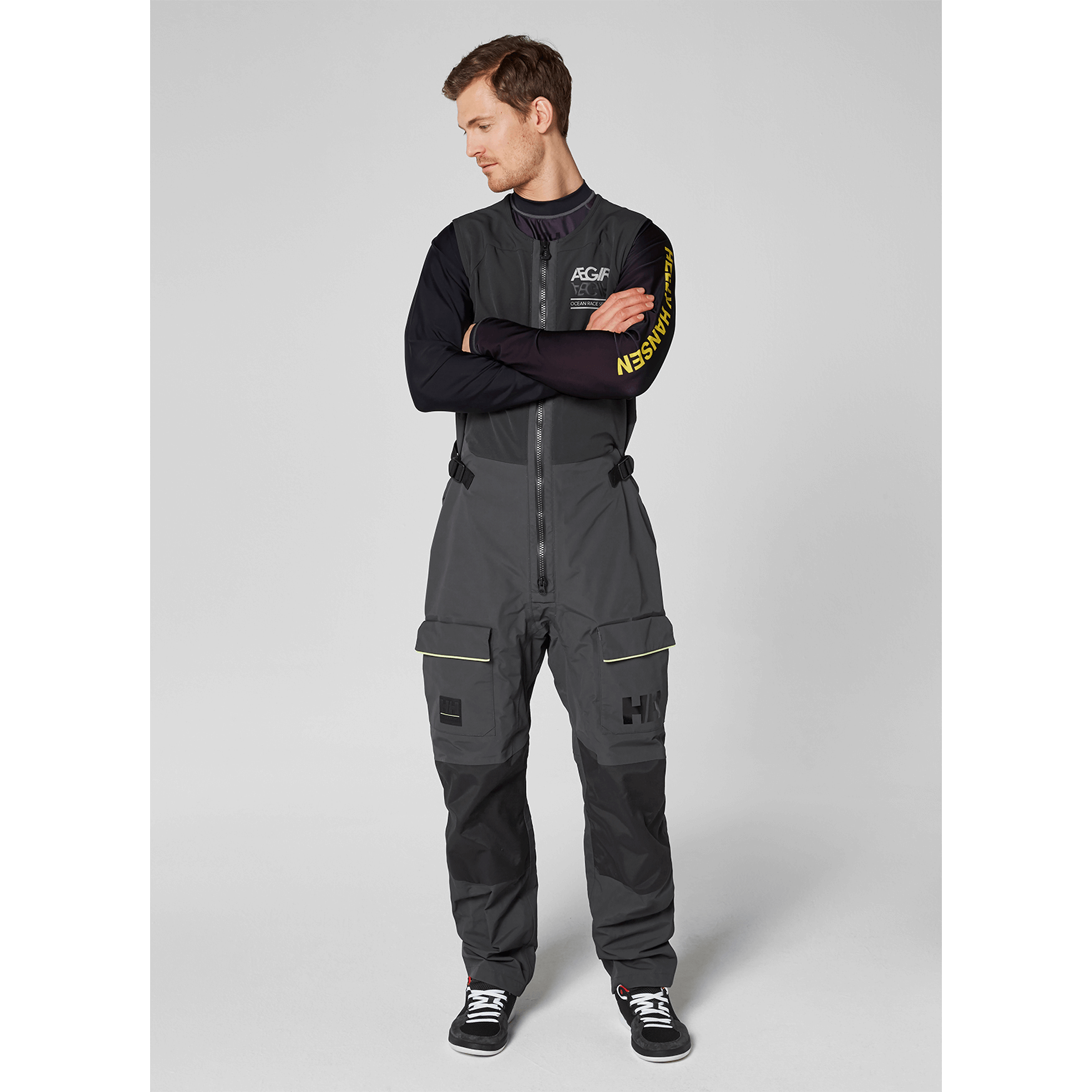 Helly Hansen Aegir Race visoke pantaloneza jedrenje - moške