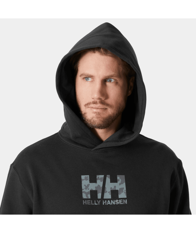 Helly Hansen Cotton Graphic flis pulover s kapuco - moški
