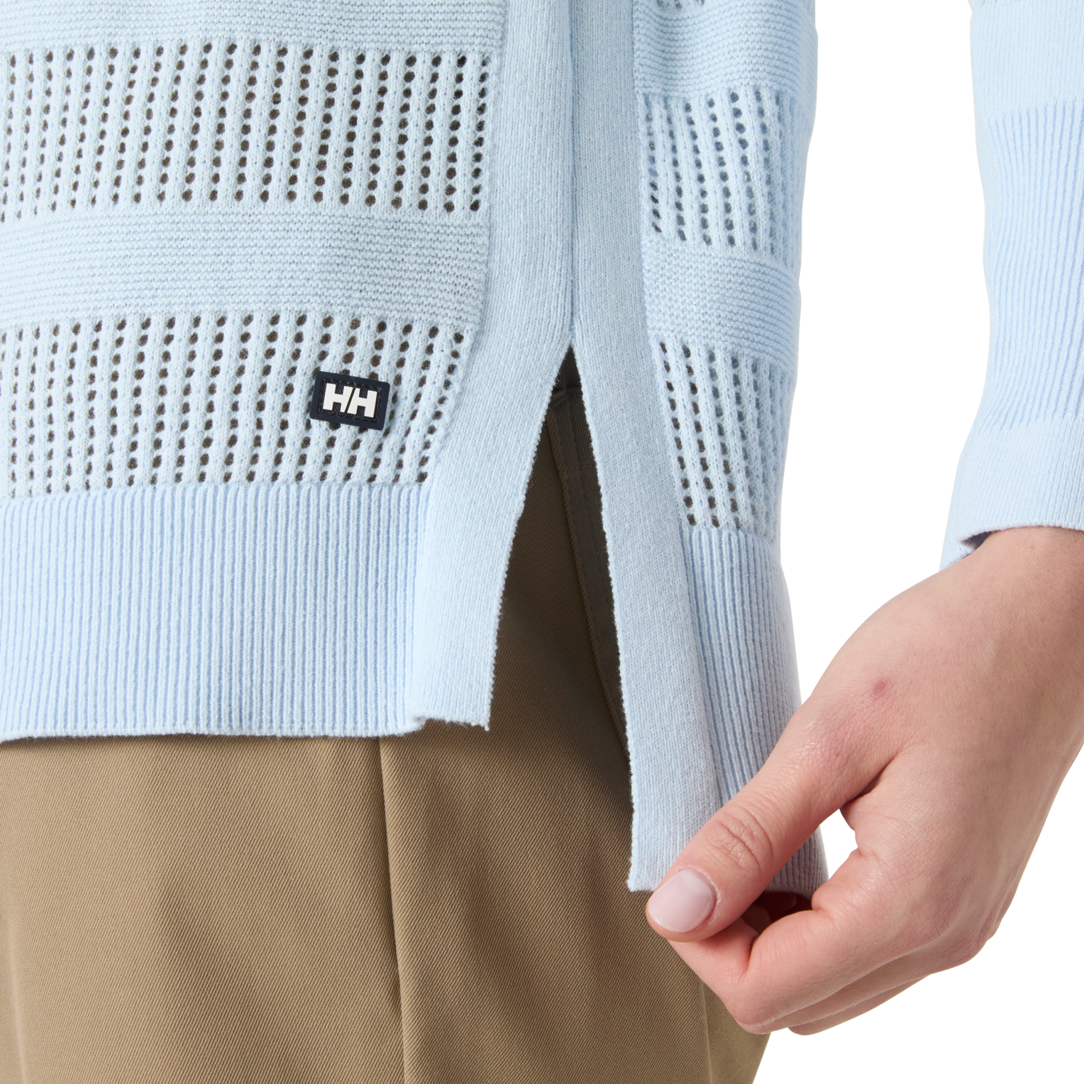 Helly Hansen W SALT KNIT SWEATER - ženski črtast pulover