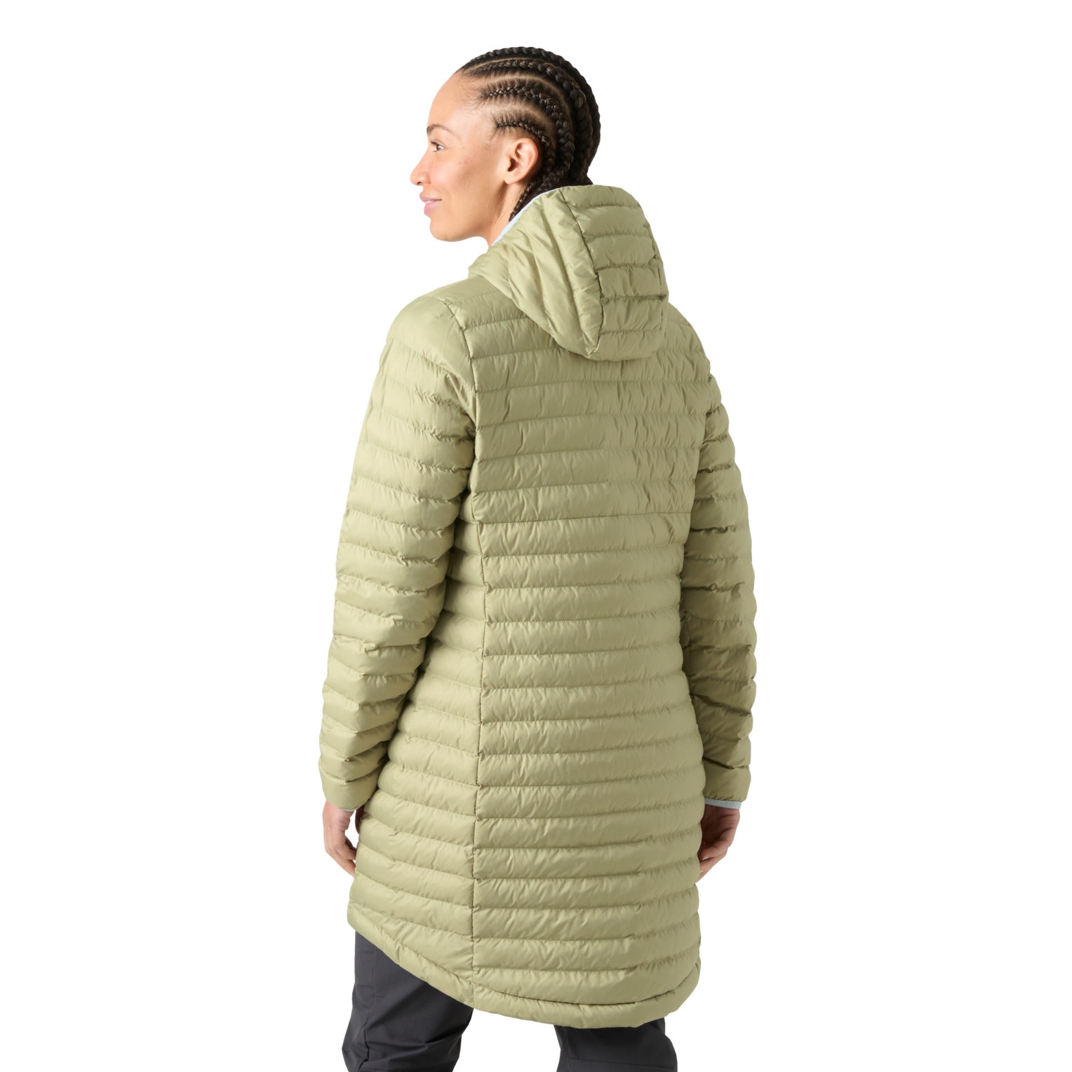 Helly Hansen W SIRDAL LONG HOODED INSULATOR - ženski prešiti plašč s kapuco