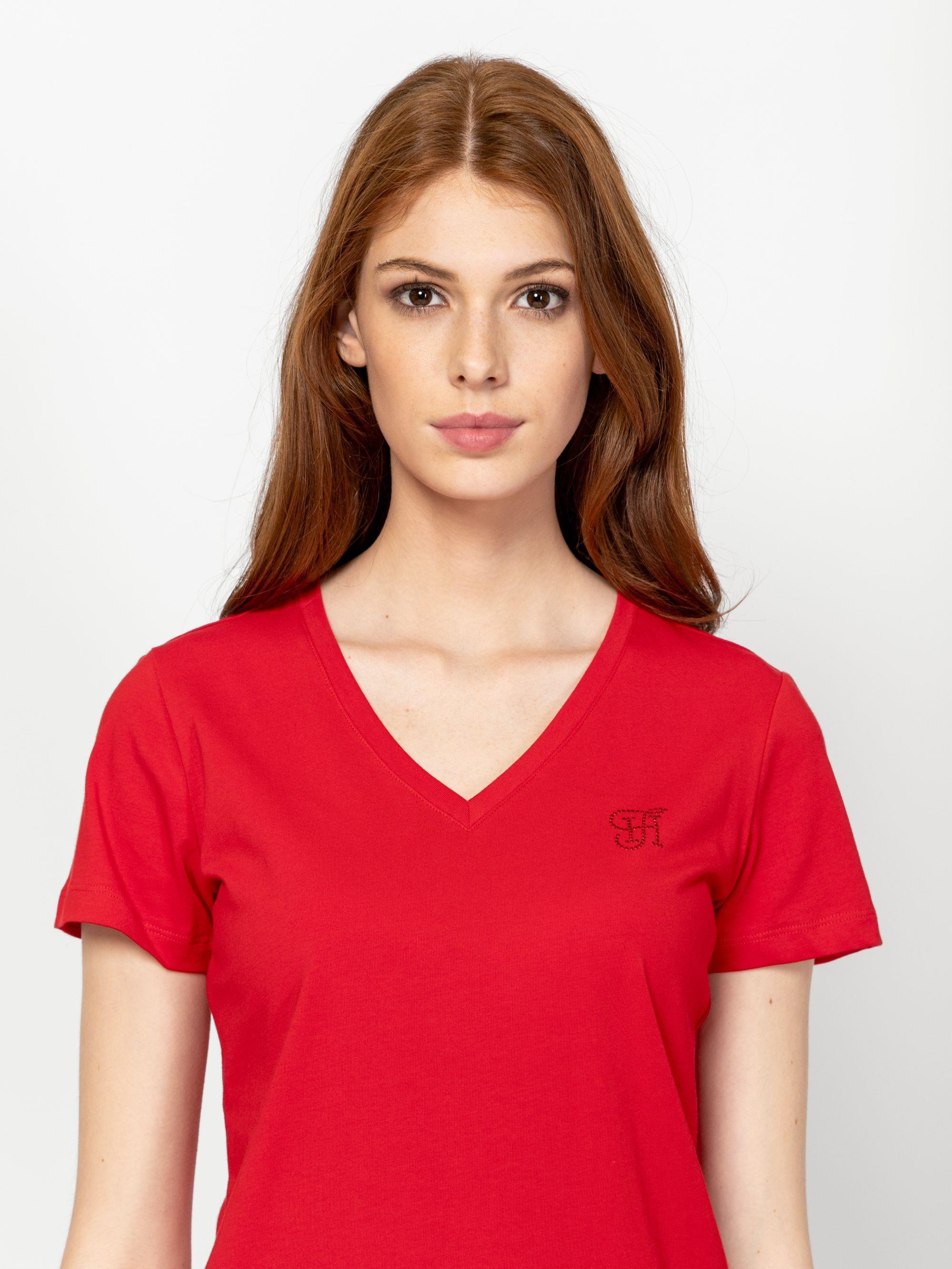 Heavy Tools MAVISI - ženska V-neck T-shirt majica